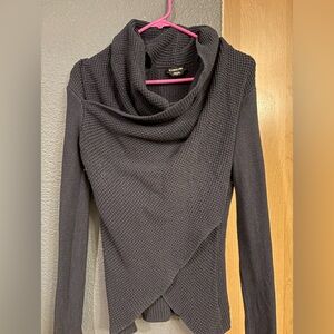 Bebe dark blue  Cowl Neck Sweater size small